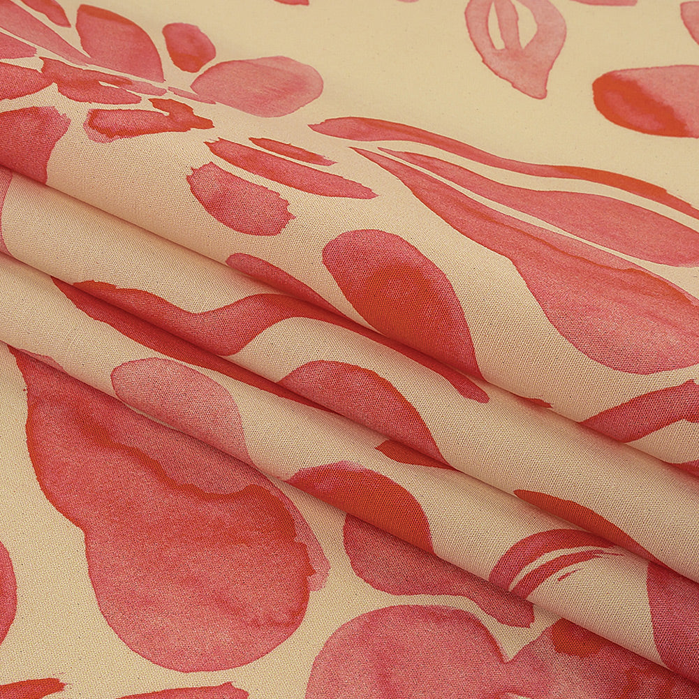 Stretch Cotton Poplin Print - Pink Flower Blocks - Mood Exclusive Romantic Inclinations Folded Stretch Cotton Poplin Print - Pink Flower Blocks - Mood Exclusive Romantic Inclinations Folded