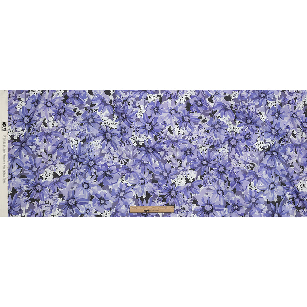 Stretch Cotton Poplin Print - Blue Floral - Mood Exclusive Freya's Passion Full Stretch Cotton Poplin Print - Blue Floral - Mood Exclusive Freya's Passion Full