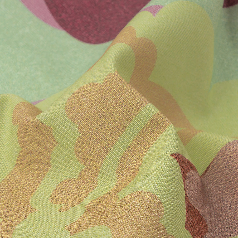 Stretch Cotton Poplin Print - Pink and Yellow Clouds and Bubbles - Mood Exclusive Buttoned Up Detail Stretch Cotton Poplin Print - Pink and Yellow Clouds and Bubbles - Mood Exclusive Buttoned Up Detail