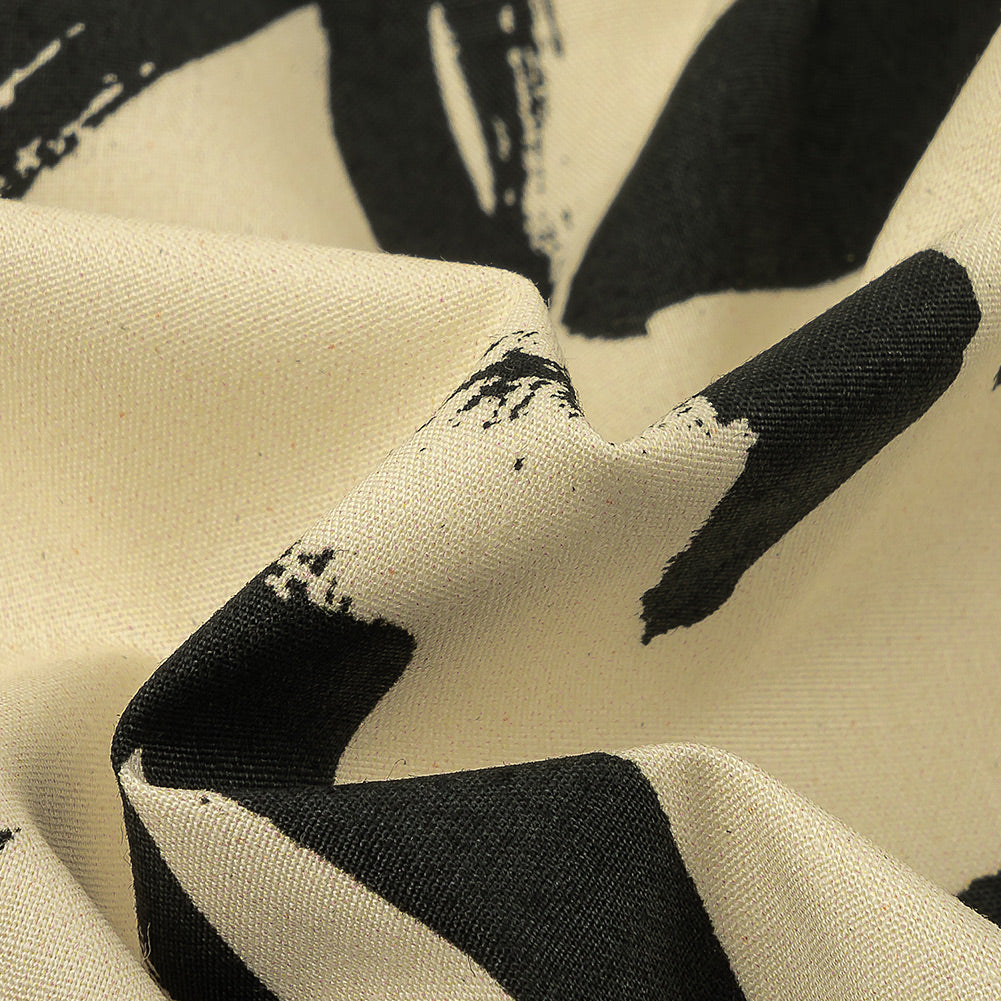 Stretch Cotton Poplin Print - Cream and Black Scribbles - Mood Exclusive Jot It Down Detail Stretch Cotton Poplin Print - Cream and Black Scribbles - Mood Exclusive Jot It Down Detail