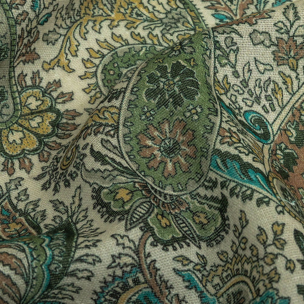 Cotton Gauze - Blue Paisley - Mood Exclusive Kiss the Sky Print Detail Cotton Gauze - Blue Paisley - Mood Exclusive Kiss the Sky Print Detail