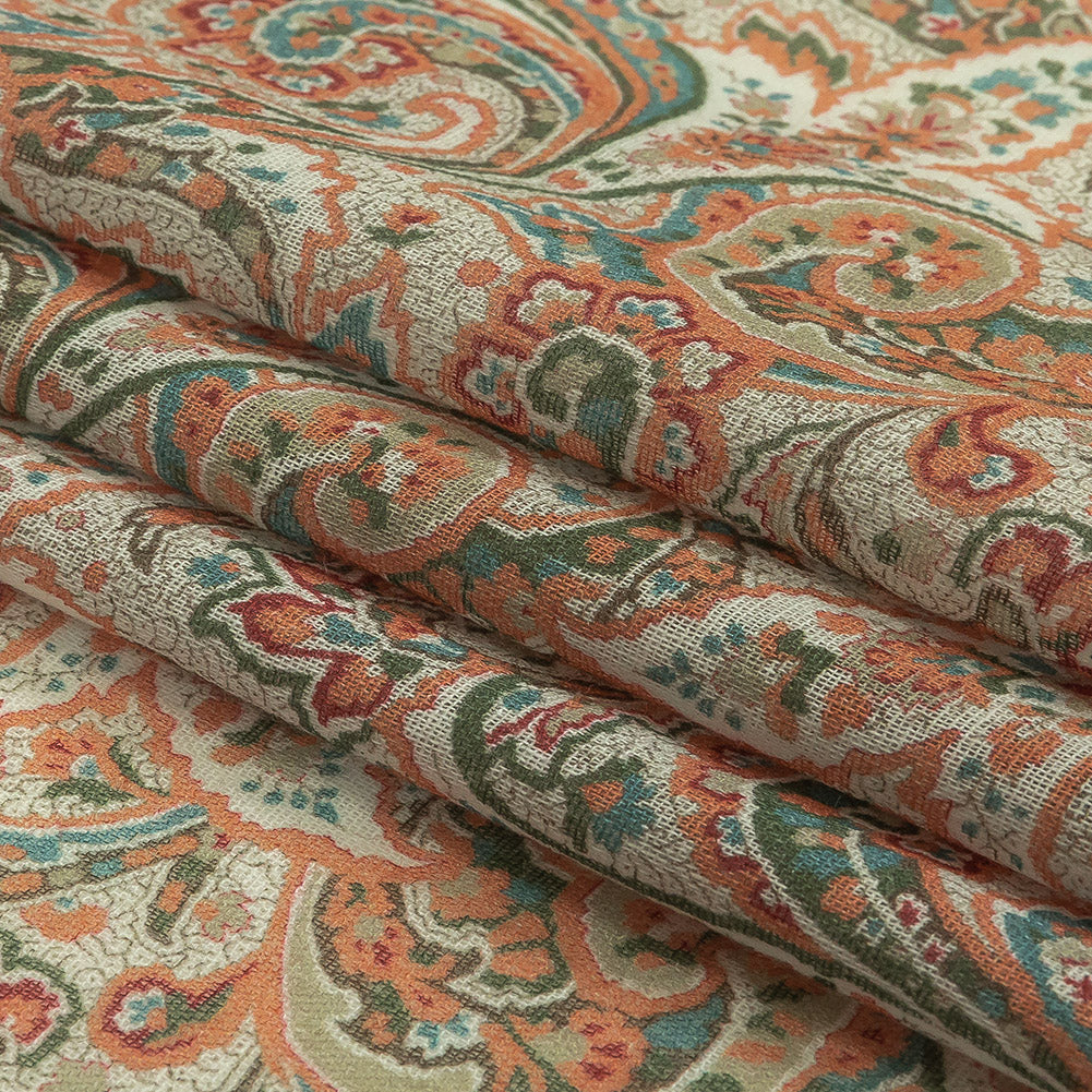 Cotton Gauze - Pink Jacobean Paisley - Mood Exclusive Hypnotize Me Print Folded Cotton Gauze - Pink Jacobean Paisley - Mood Exclusive Hypnotize Me Print Folded