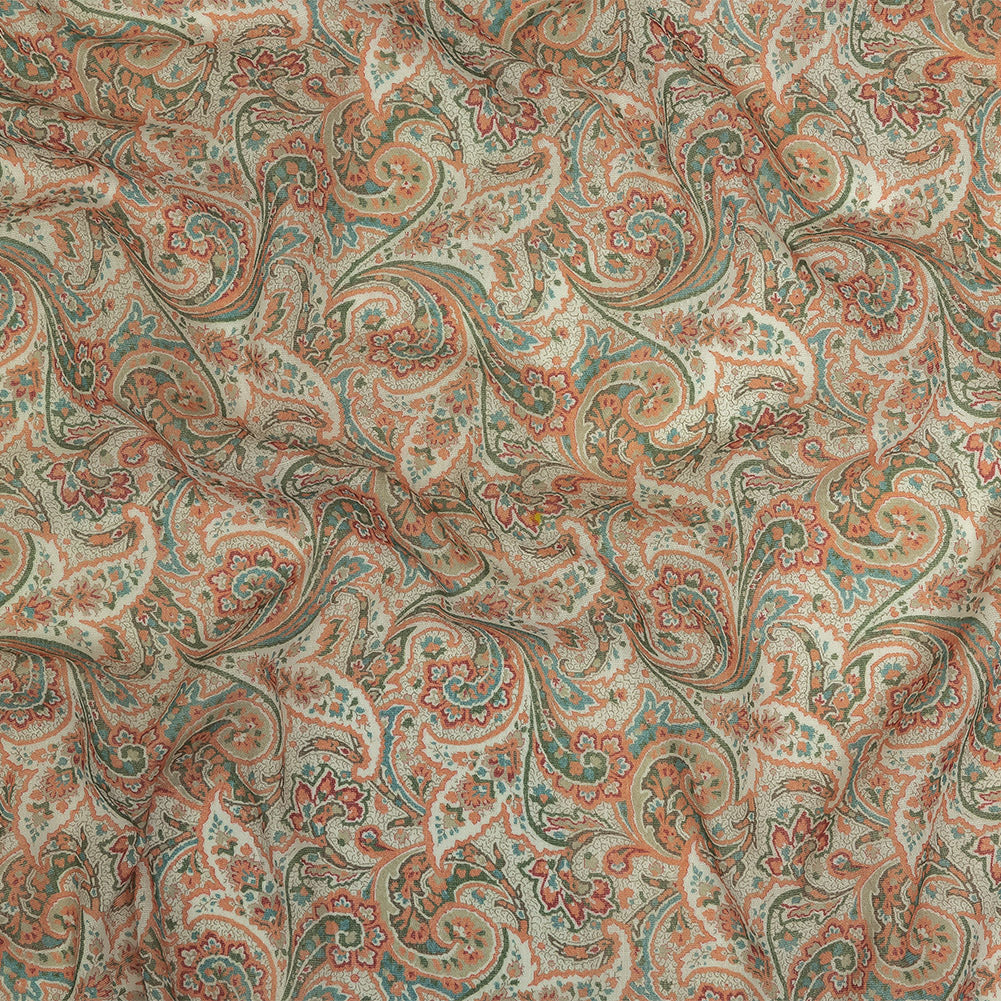 Cotton Gauze - Pink Jacobean Paisley - Mood Exclusive Hypnotize Me Print Cotton Gauze - Pink Jacobean Paisley - Mood Exclusive Hypnotize Me Print