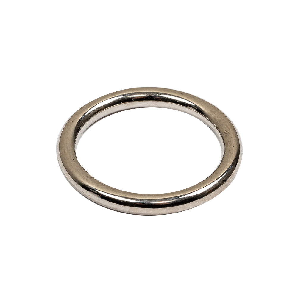 Nickel Solid Metal O Ring - 1" Detail Nickel Solid Metal O Ring - 1" Detail