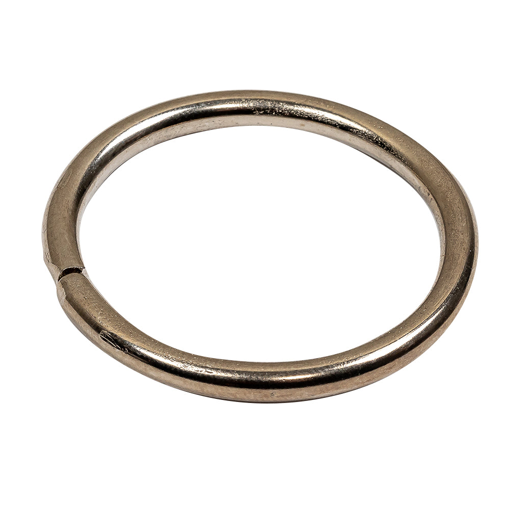 Nickel Split Metal O Ring - 1.5" Detail Nickel Split Metal O Ring - 1.5" Detail