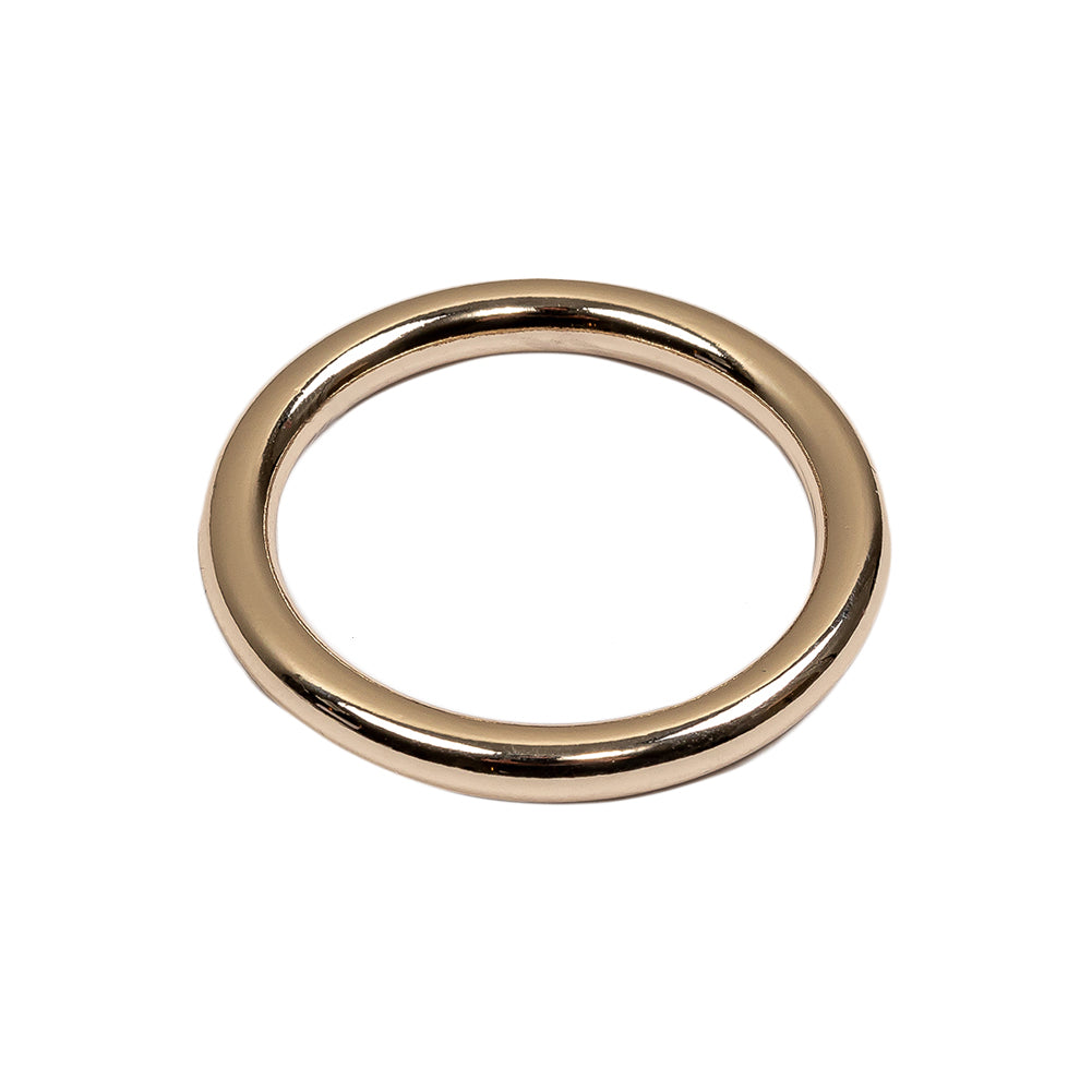 Gold Solid Metal O Ring - 1" Detail Gold Solid Metal O Ring - 1" Detail