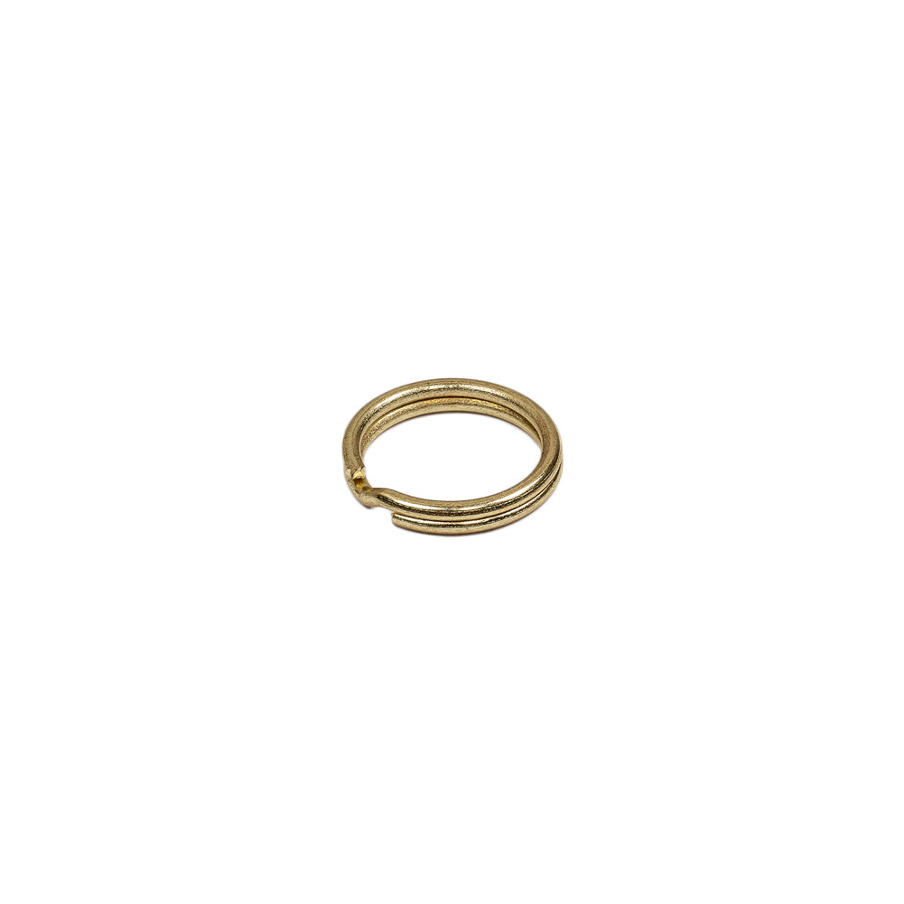 Gold Metal Split Keychain Ring - 0.375" - Detail - Image 3 of 4 Gold Metal Split Keychain Ring - 0.375" - Detail - Image 3 of 4
