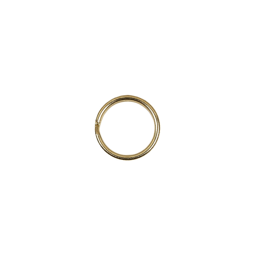 Gold Metal Split Keychain Ring - 0.375" Gold Metal Split Keychain Ring - 0.375"