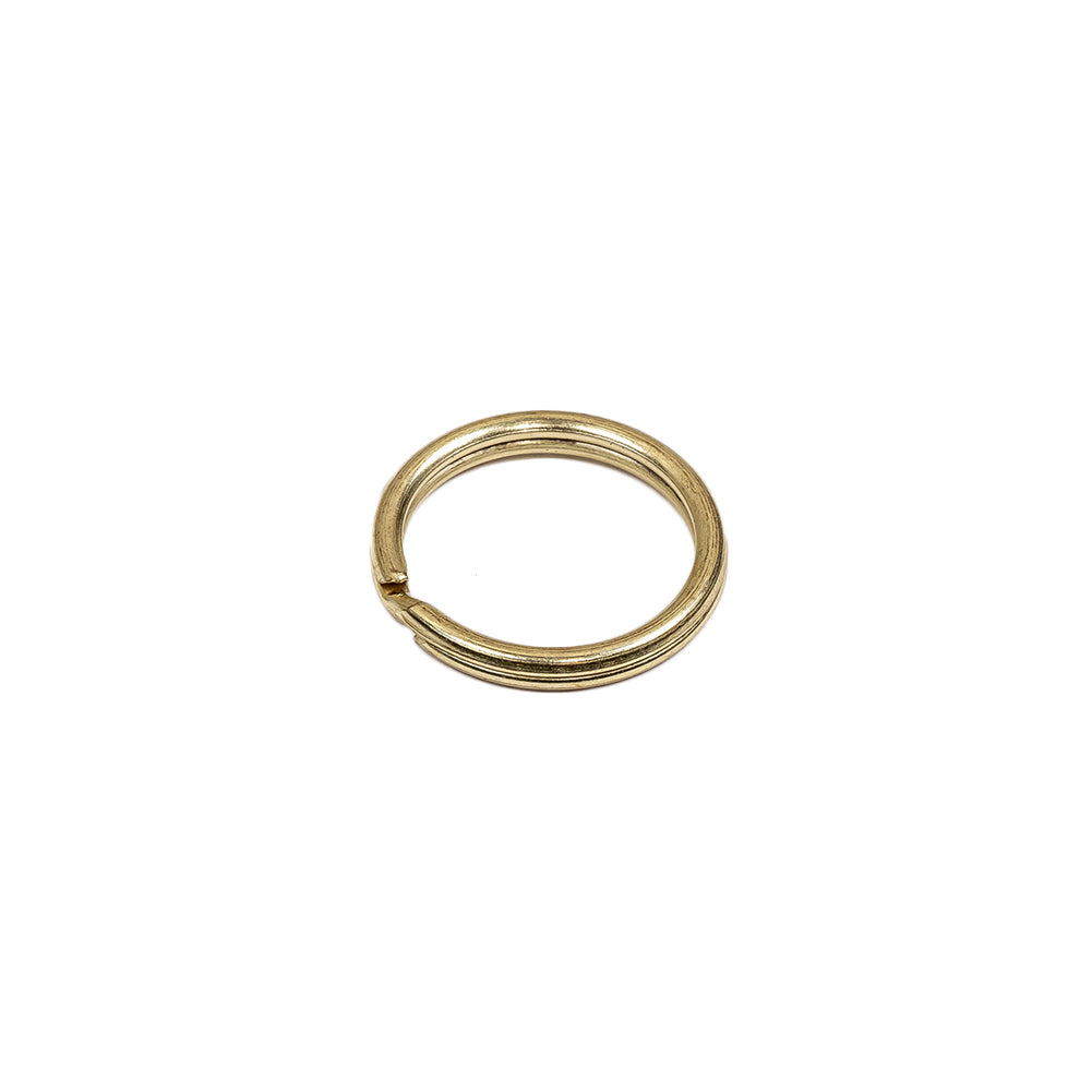 Gold Metal Split Keychain Ring - 0.5" - Detail - Image 3 of 4 Gold Metal Split Keychain Ring - 0.5" - Detail - Image 3 of 4