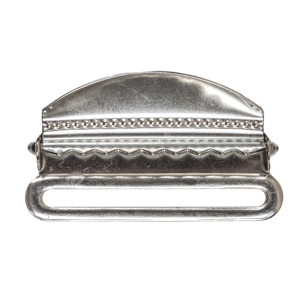 Silver Metal Suspender Slide Adjusters Pair - 1.5" Full Silver Metal Suspender Slide Adjusters Pair - 1.5" Full