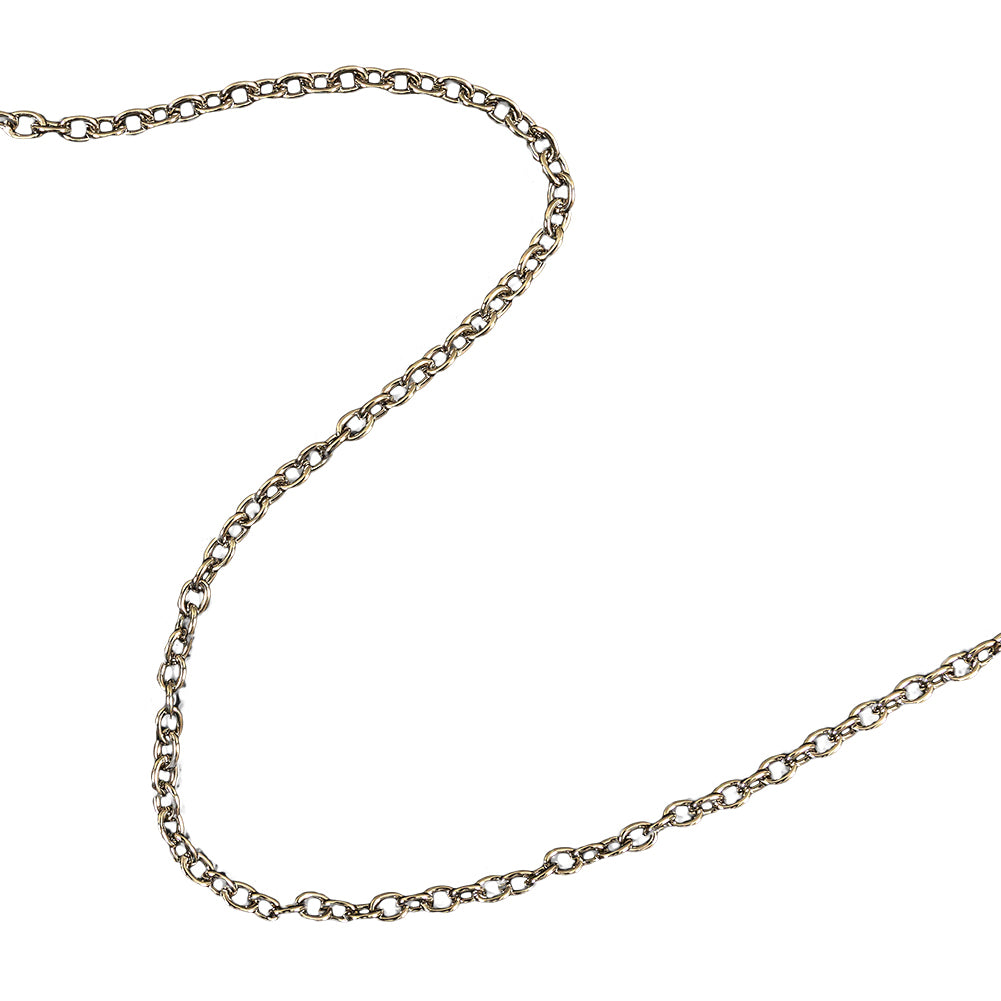 Silver Chain Purse Strap with O Rings - 44" X 0.375" Silver Chain Purse Strap with O Rings - 44" X 0.375"