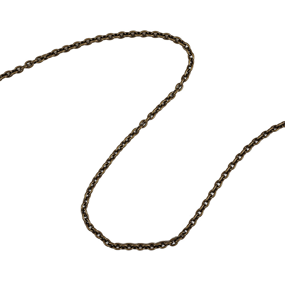 Antique Bronze Chain Purse Strap with O Rings - 43.5" X 0.375" Antique Bronze Chain Purse Strap with O Rings - 43.5" X 0.375"