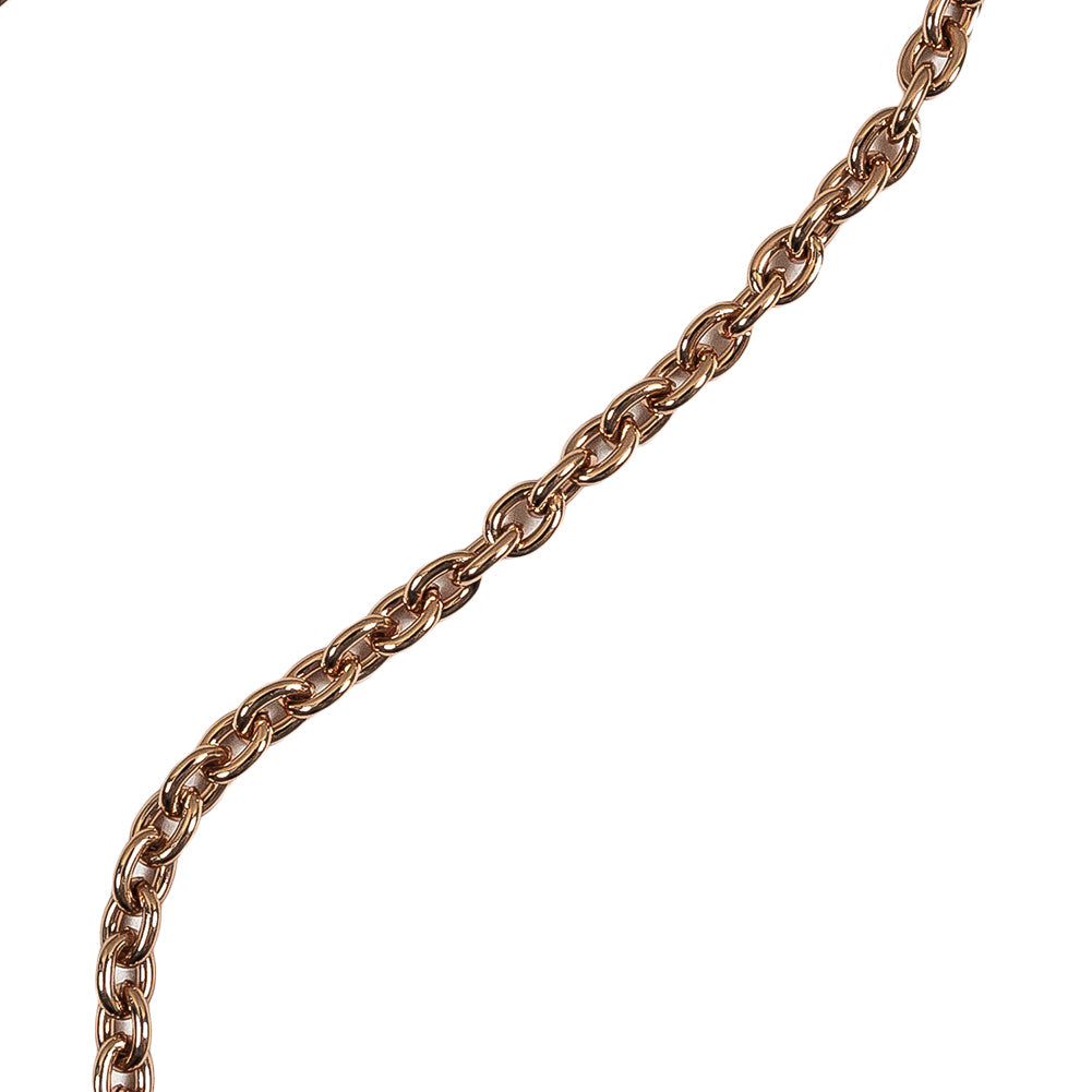 Rose Gold Chain Purse Strap with Lobster Claw Clasp and O Ring - 54" X 0.5" Detail Rose Gold Chain Purse Strap with Lobster Claw Clasp and O Ring - 54" X 0.5" Detail