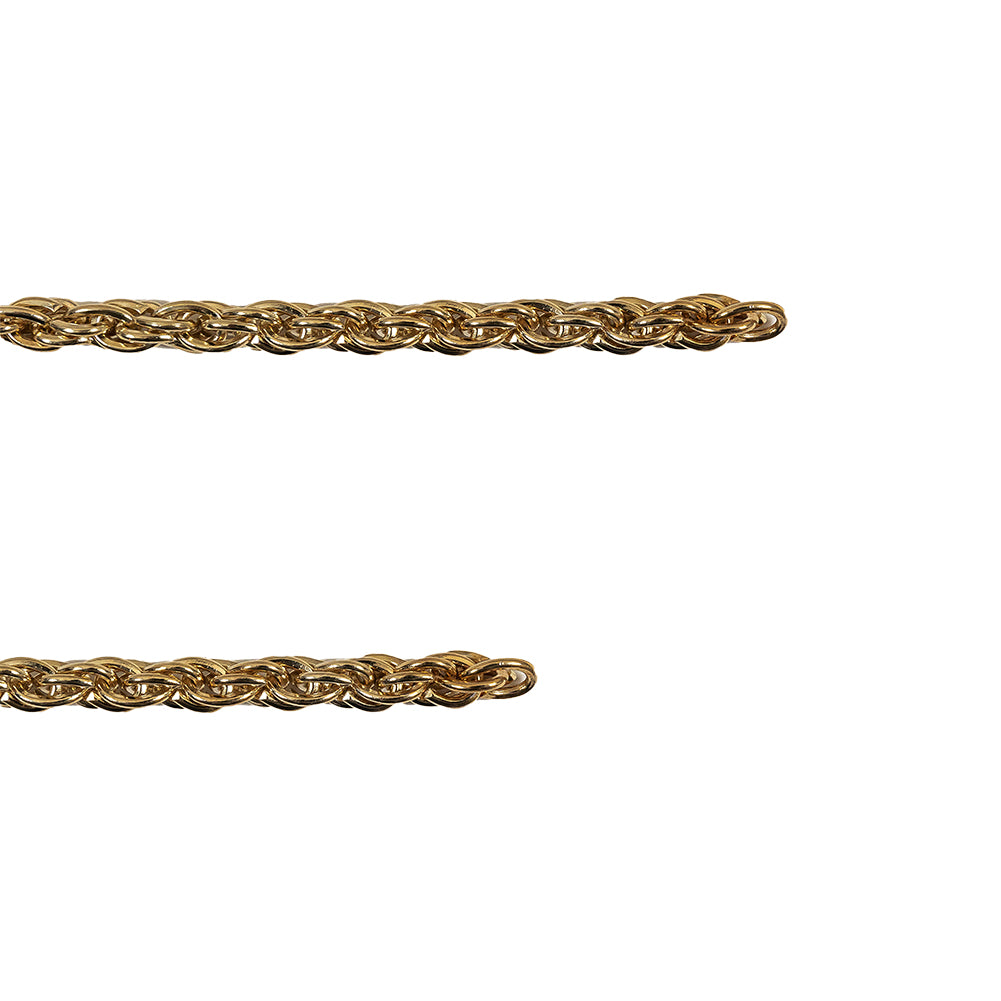 Gold Spiral Chain Purse Strap - 43.25" Folded Gold Spiral Chain Purse Strap - 43.25" Folded