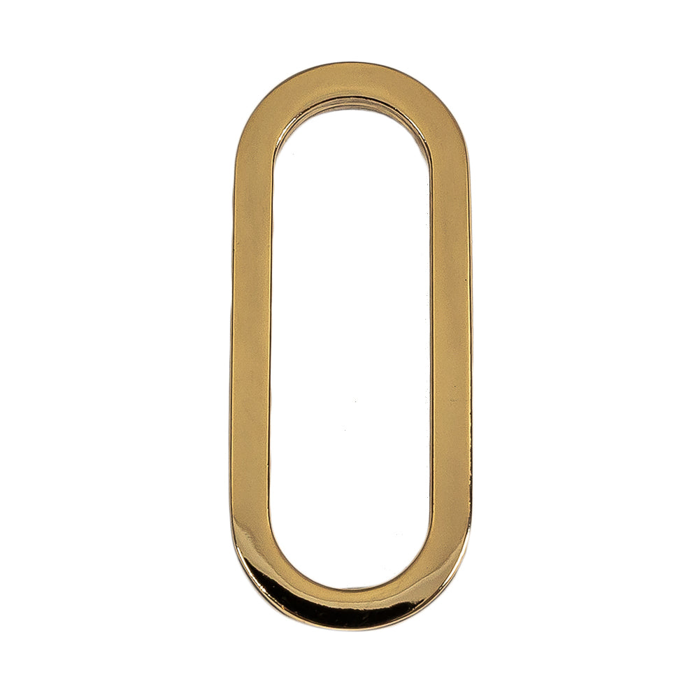 Gold Metal Oval Ring - 1.5" X 0.5" Gold Metal Oval Ring - 1.5" X 0.5"