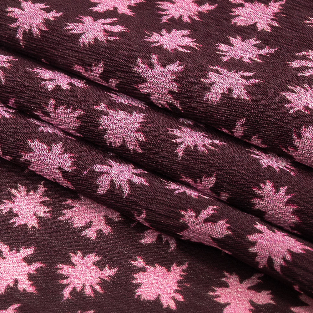 Mood Exclusive Purple Fine Fireworks Crinkled Polyester Georgette Folded Mood Exclusive Purple Fine Fireworks Crinkled Polyester Georgette Folded