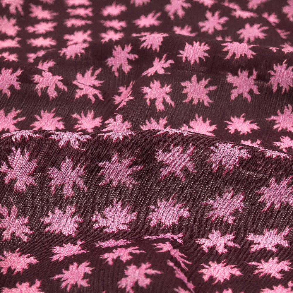 Mood Exclusive Purple Fine Fireworks Crinkled Polyester Georgette Detail Mood Exclusive Purple Fine Fireworks Crinkled Polyester Georgette Detail