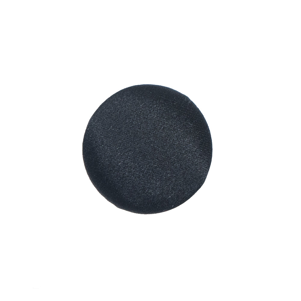 Black Silk Covered Button - 30L/19mm Black Silk Covered Button - 30L/19mm