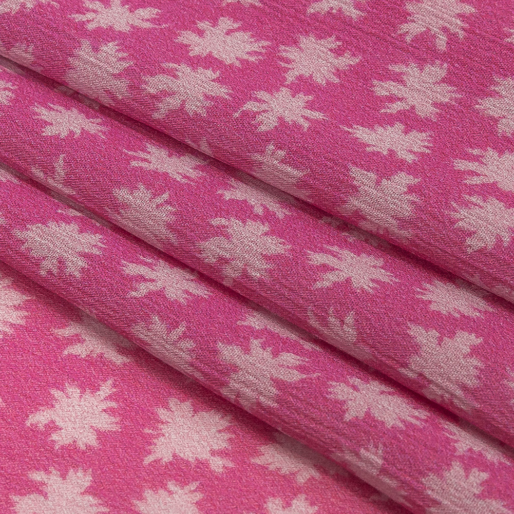 Mood Exclusive Pink Fine Fireworks Crinkled Polyester Georgette Folded Mood Exclusive Pink Fine Fireworks Crinkled Polyester Georgette Folded
