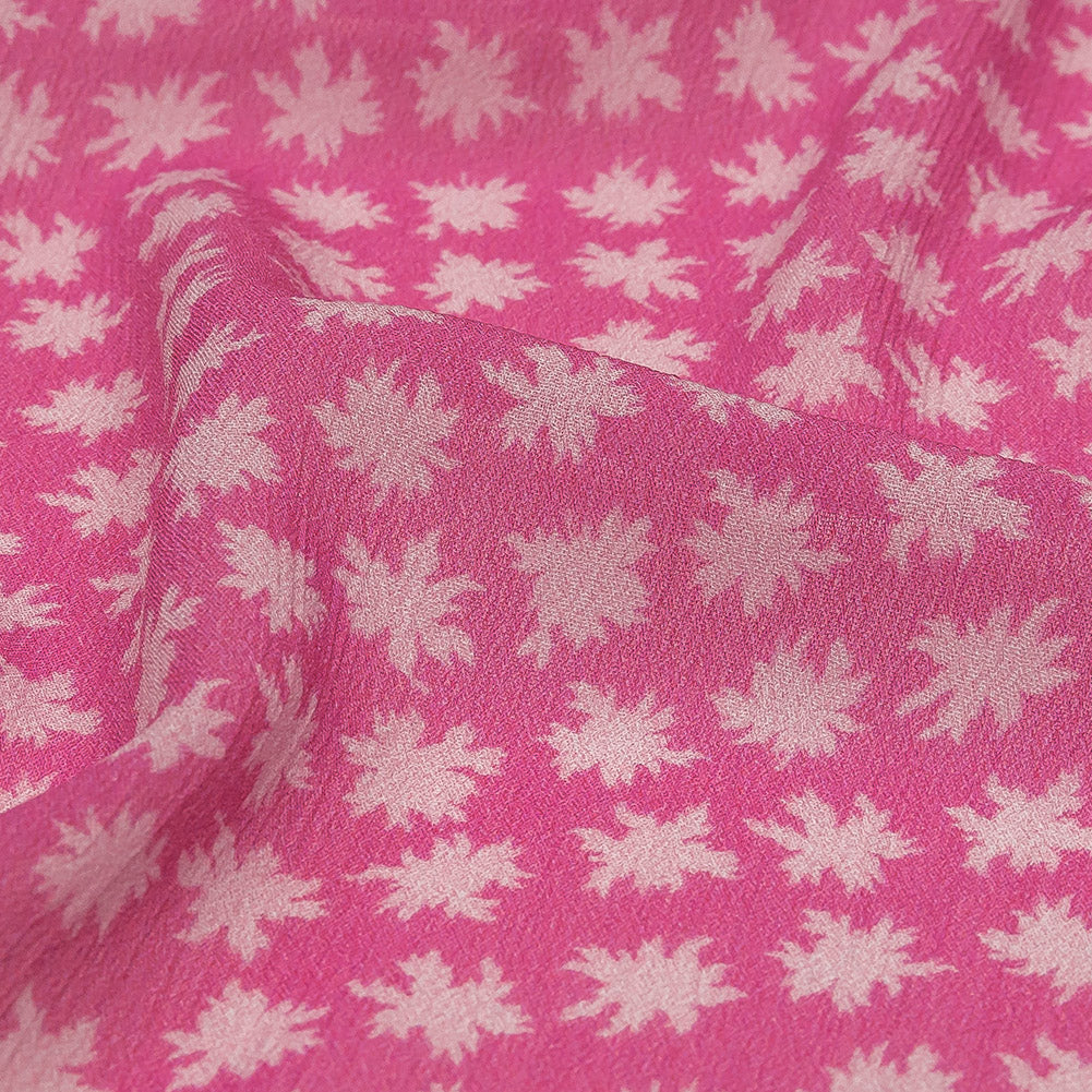 Mood Exclusive Pink Fine Fireworks Crinkled Polyester Georgette Detail Mood Exclusive Pink Fine Fireworks Crinkled Polyester Georgette Detail