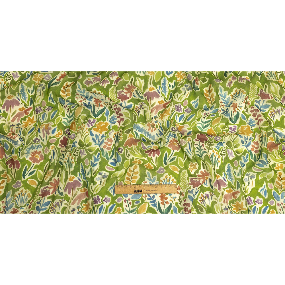 Mood Exclusive Green Collection of Cuttings Viscose Georgette Full Mood Exclusive Green Collection of Cuttings Viscose Georgette Full