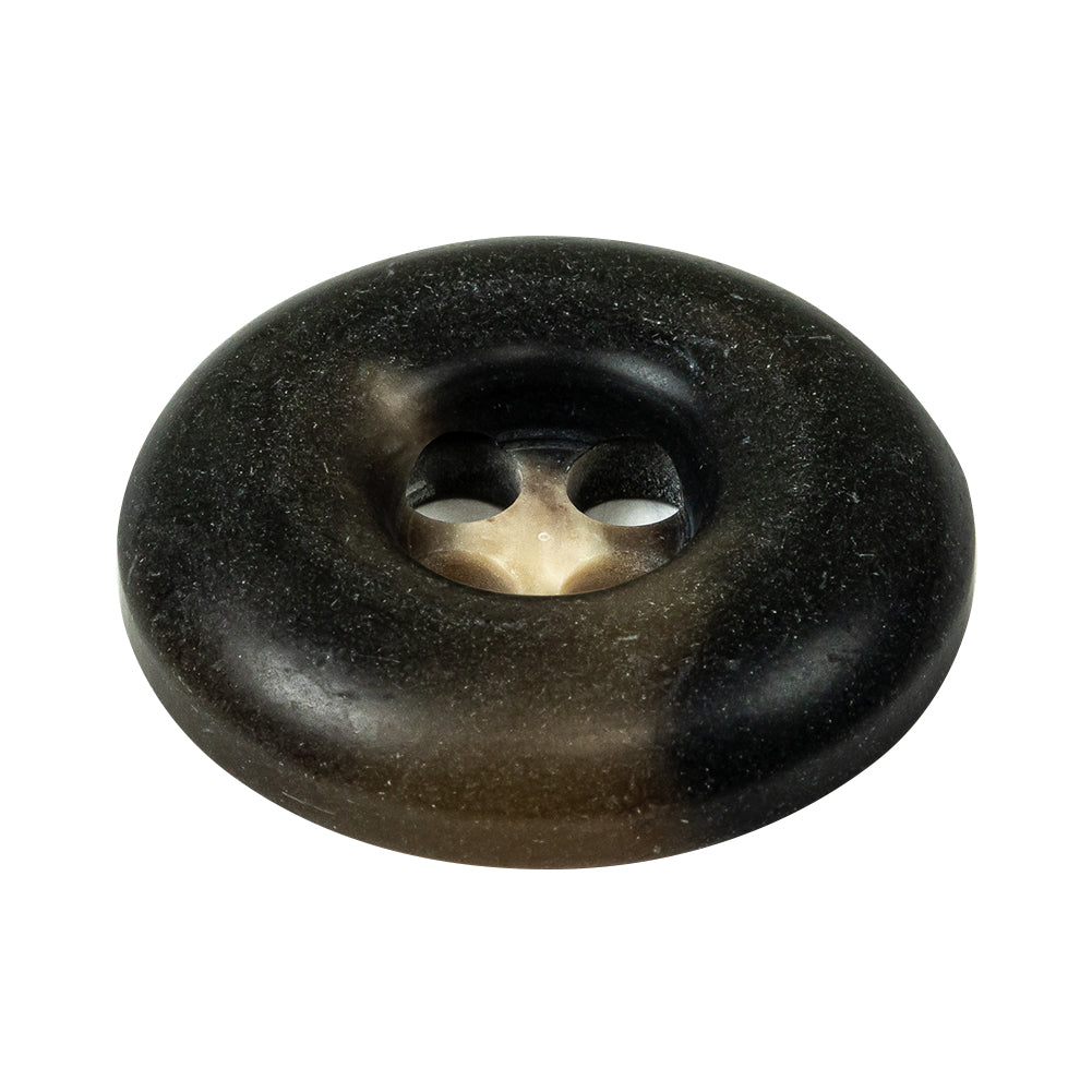 Chestnut Swirls Inkwell Plastic 4-Hole Button - 54L/34mm Folded Chestnut Swirls Inkwell Plastic 4-Hole Button - 54L/34mm Folded
