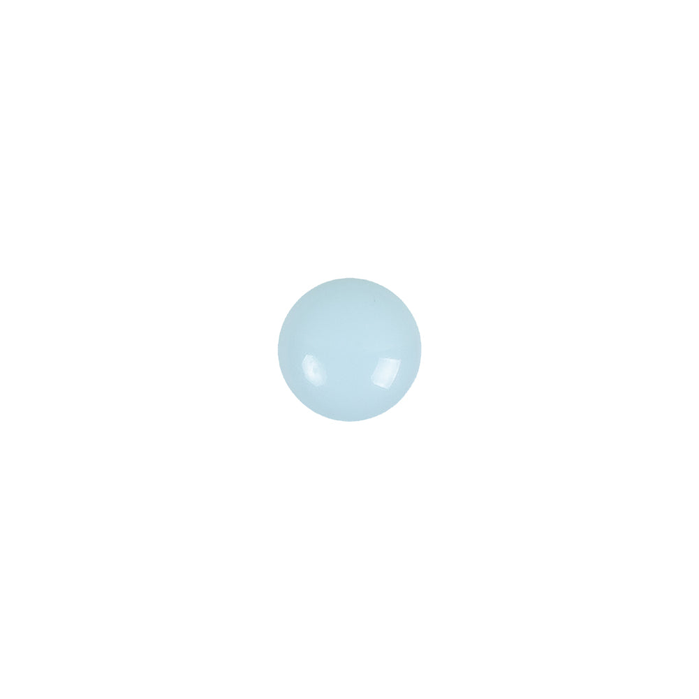 European Baby Blue Self Back Glass Button - 12L/7.5mm European Baby Blue Self Back Glass Button - 12L/7.5mm