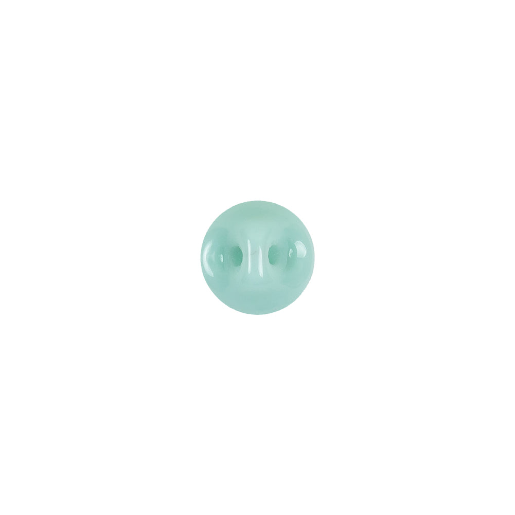 European Mint Self Back Glass Button - 14L/9mm European Mint Self Back Glass Button - 14L/9mm