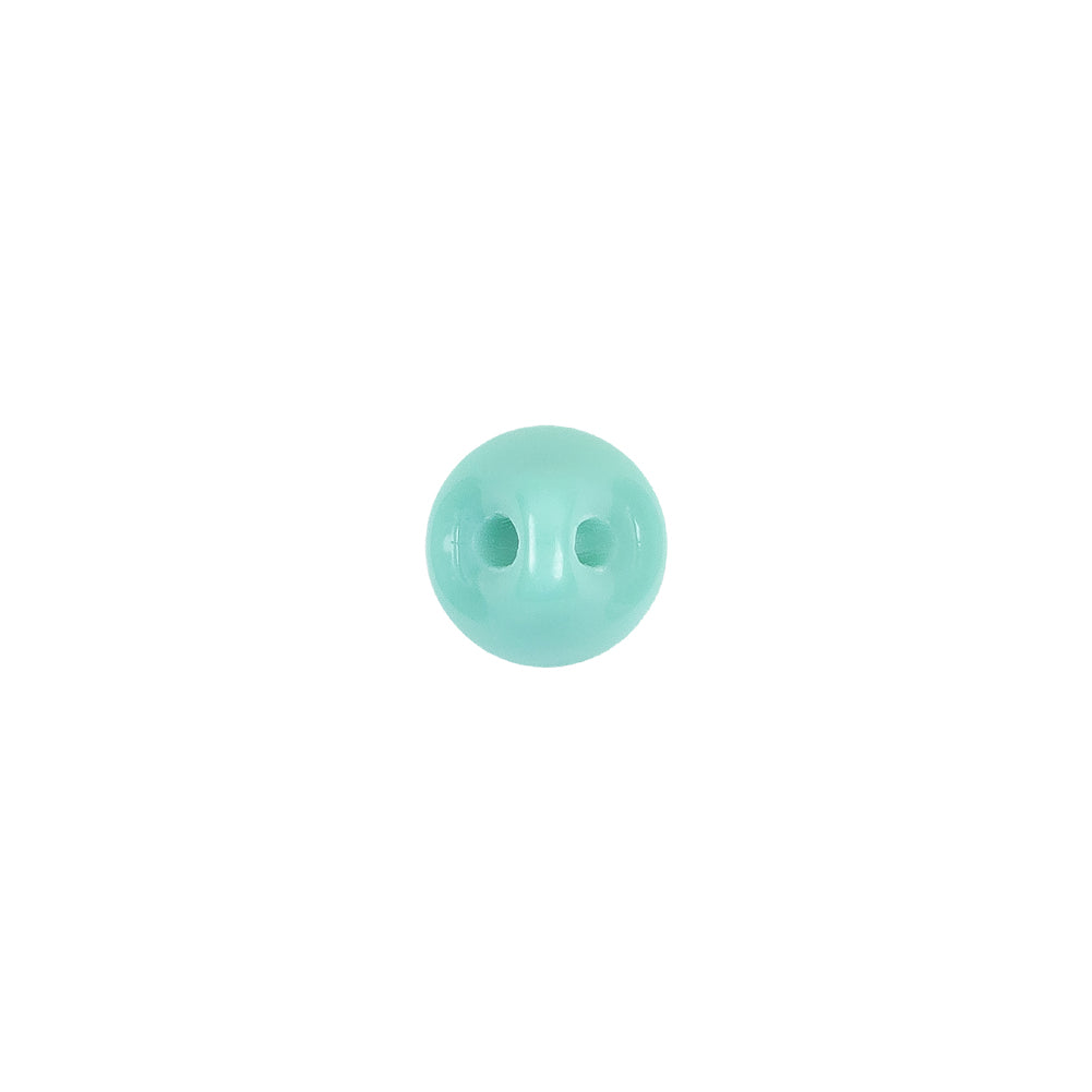 European Blue Green Self Back Glass Button - 14L/9mm European Blue Green Self Back Glass Button - 14L/9mm