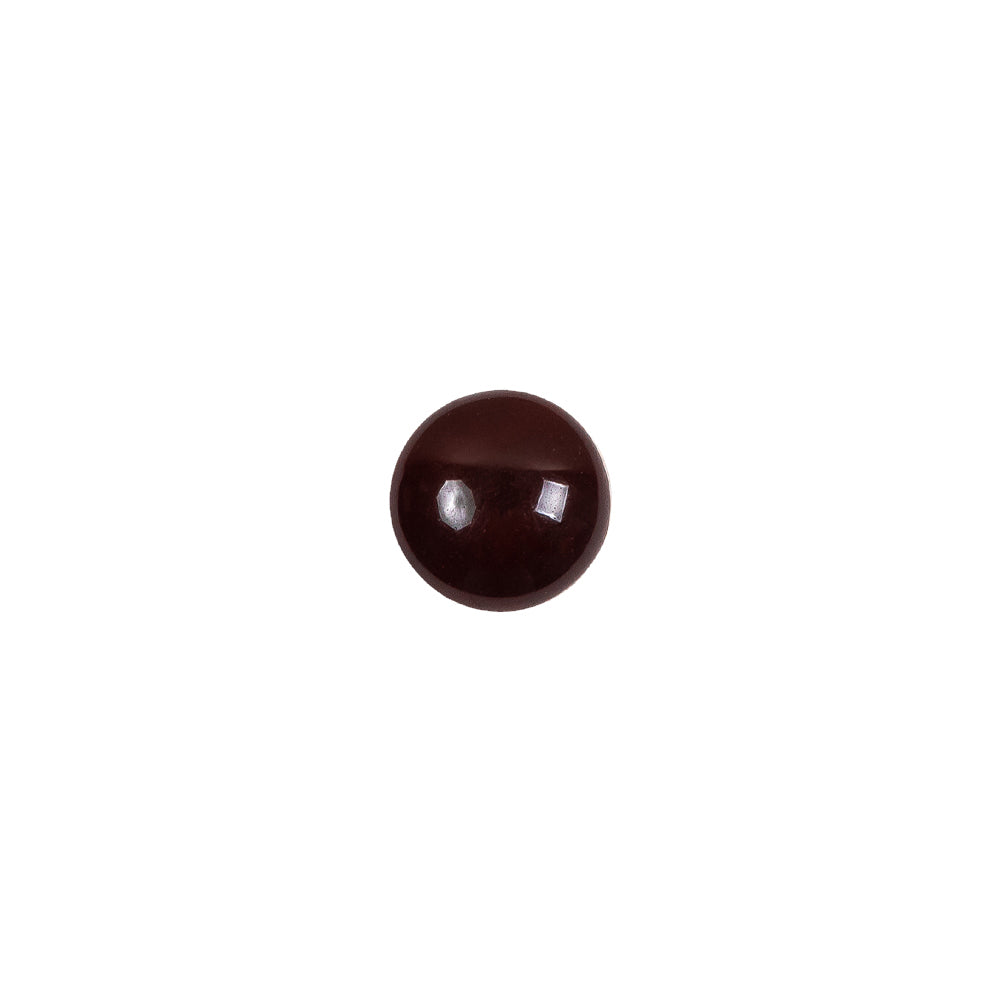 European Brown Half Domed Self Back Glass Button - 14L/9mm European Brown Half Domed Self Back Glass Button - 14L/9mm