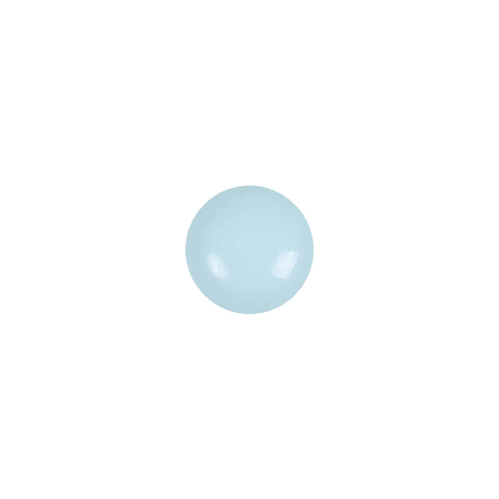 European Baby Blue Self Back Glass Button - 16L/10mm European Baby Blue Self Back Glass Button - 16L/10mm