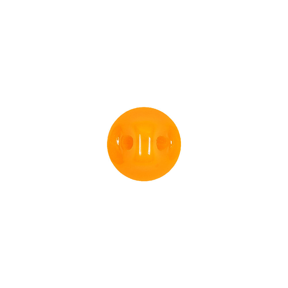 European Orange Half Domed Self Back Glass Button - 16L/10mm European Orange Half Domed Self Back Glass Button - 16L/10mm