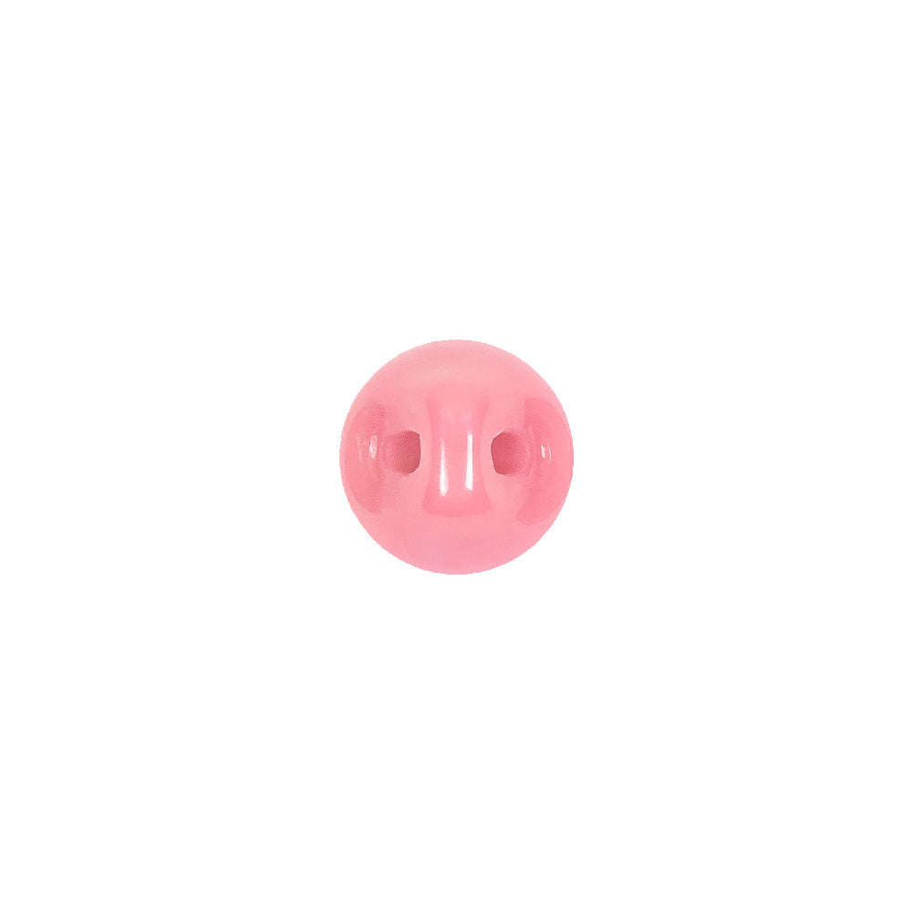 European Dark Pink Half Domed Self Back Glass Button - 16L/10mm European Dark Pink Half Domed Self Back Glass Button - 16L/10mm