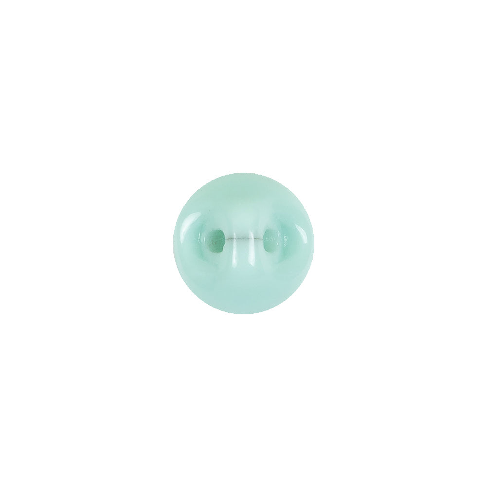 European Mint Self Back Glass Button - 18L/11.5mm European Mint Self Back Glass Button - 18L/11.5mm