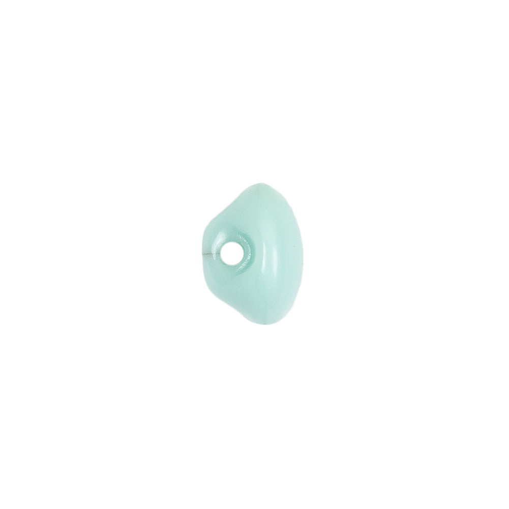 European Mint Self Back Glass Button - 18L/11.5mm Detail European Mint Self Back Glass Button - 18L/11.5mm Detail