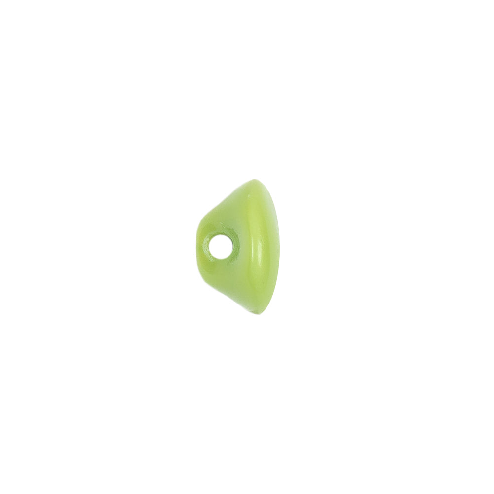 European Green Self Back Glass Button - 18L/11.5mm Detail European Green Self Back Glass Button - 18L/11.5mm Detail