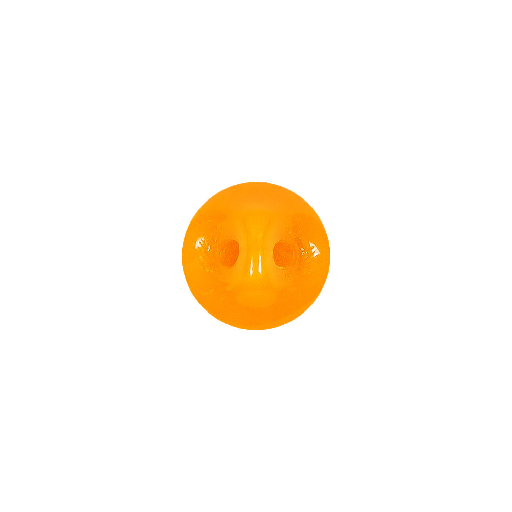 European Orange Self Back Glass Button - 18L/11.5mm European Orange Self Back Glass Button - 18L/11.5mm