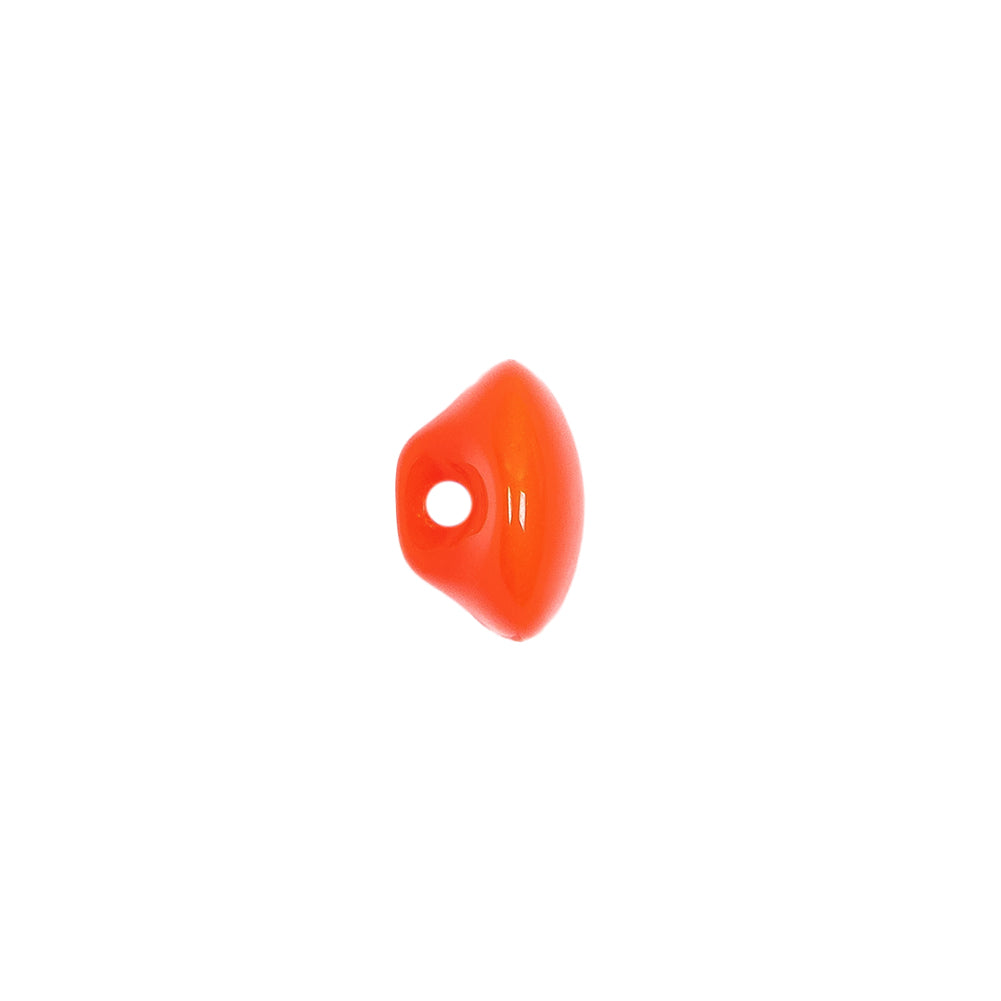 European Red Self Back Glass Button - 18L/11.5mm Detail European Red Self Back Glass Button - 18L/11.5mm Detail