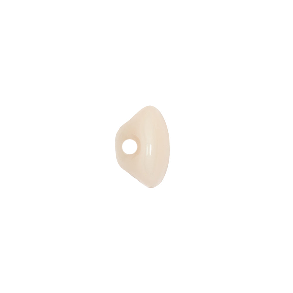 European Beige Self Back Glass Button - 18L/11.5mm Detail European Beige Self Back Glass Button - 18L/11.5mm Detail