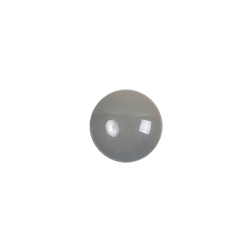 European Dark Gray Self Back Glass Button - 18L/11.5mm European Dark Gray Self Back Glass Button - 18L/11.5mm