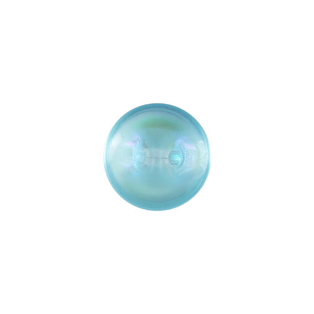 European AB Blue Self Back Glass Button - 20L/12.5mm European AB Blue Self Back Glass Button - 20L/12.5mm