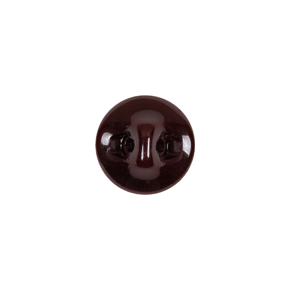 European Brown Half Domed Self Back Glass Button - 20L/12.5mm European Brown Half Domed Self Back Glass Button - 20L/12.5mm