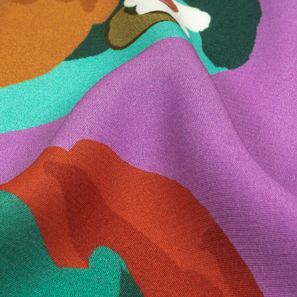 Sustainable Viscose Woven Print - Lavender Herb Cutout Floral Icons - Mood Exclusive Matisse's Muse Detail Sustainable Viscose Woven Print - Lavender Herb Cutout Floral Icons - Mood Exclusive Matisse's Muse Detail