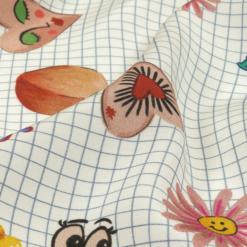 Mood Exclusive White Flash Sheet Viscose Poplin Detail Mood Exclusive White Flash Sheet Viscose Poplin Detail