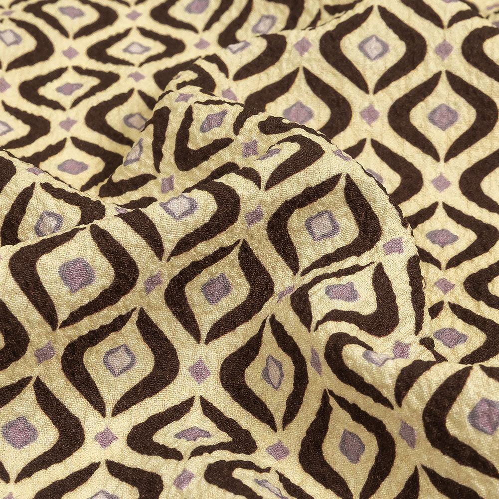Mood Exclusive Coffee Mid Mod Mood Stretch Polyester Seersucker Detail Mood Exclusive Coffee Mid Mod Mood Stretch Polyester Seersucker Detail