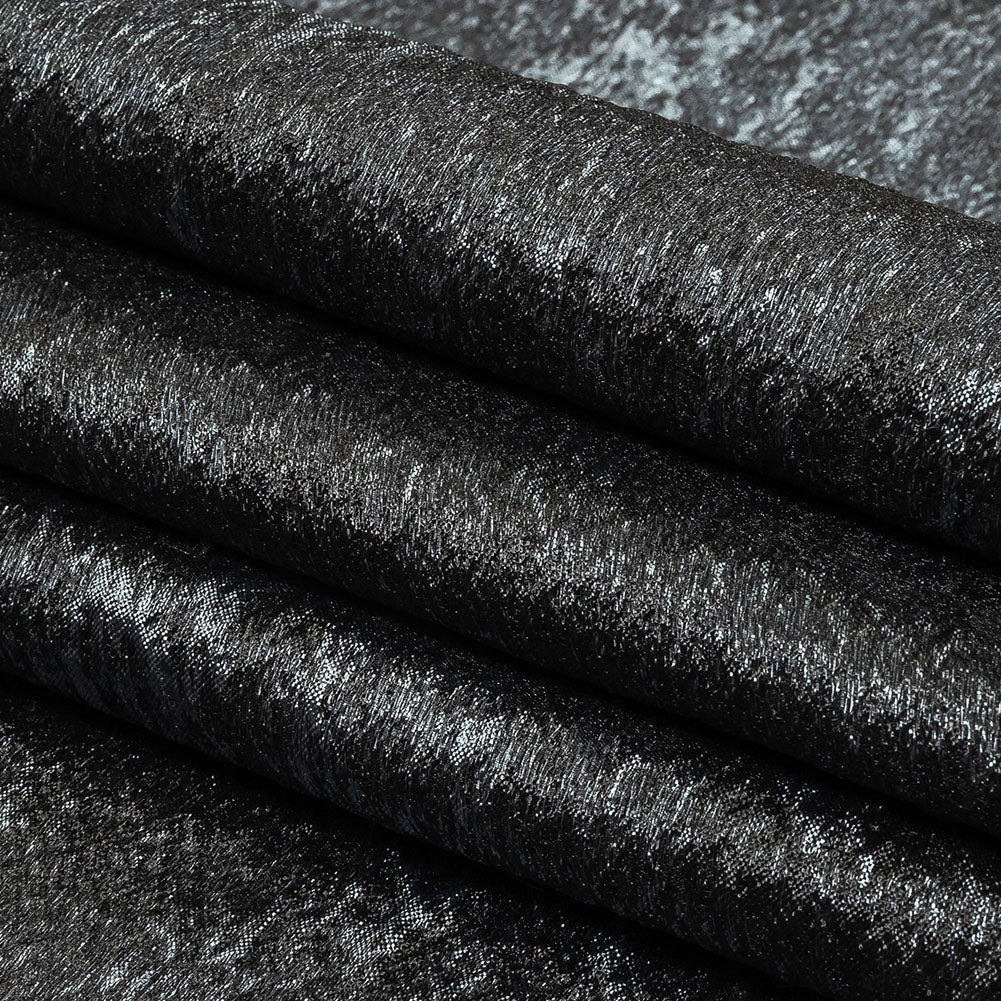 Pegasus Black and Slate Mottled Luxury Brocade Pegasus Black and Slate Mottled Luxury Brocade