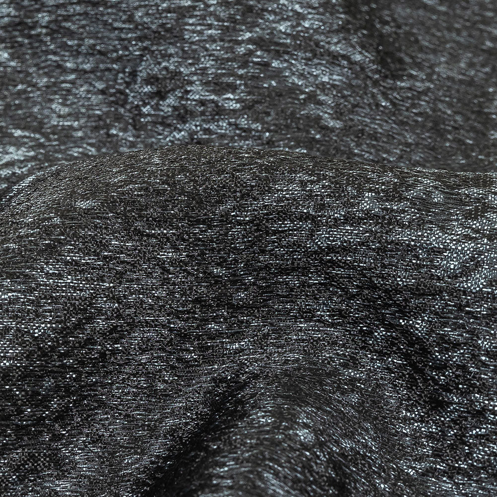 Pegasus Black and Slate Mottled Luxury Brocade Pegasus Black and Slate Mottled Luxury Brocade