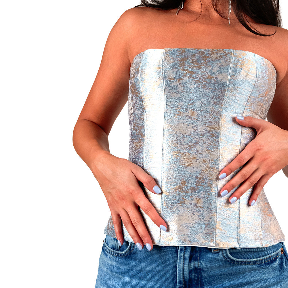 Pegasus Gold and Pale Blue Mottled Luxury Brocade Pegasus Gold and Pale Blue Mottled Luxury Brocade