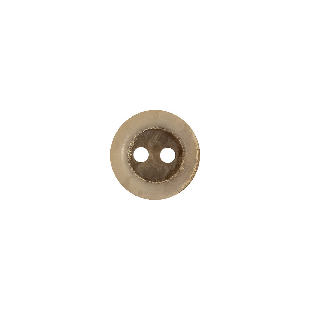 Tan and Beige Plastic 2-Hole Tire Rim Button - 18L/11.5mm Tan and Beige Plastic 2-Hole Tire Rim Button - 18L/11.5mm