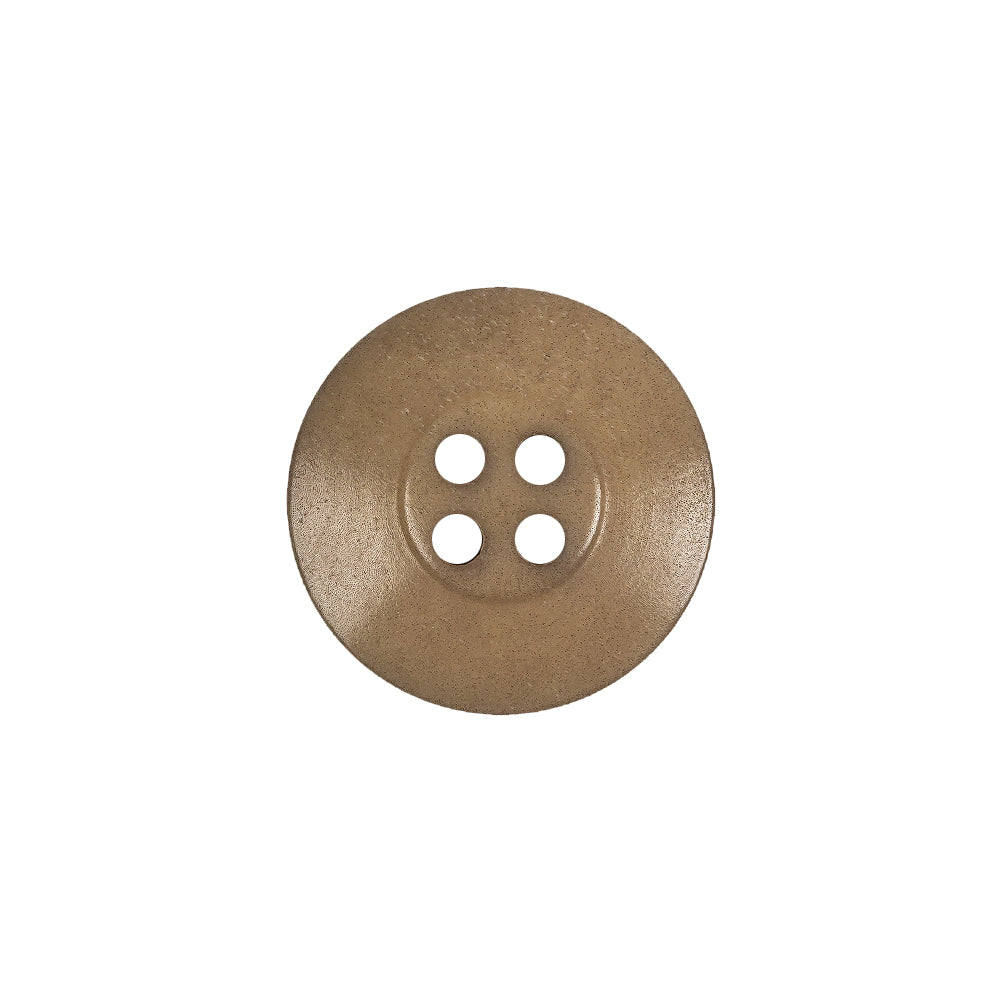 Beige Speckled 4-Hole Low Convex Plastic Button - 28L/18mm Detail Beige Speckled 4-Hole Low Convex Plastic Button - 28L/18mm Detail